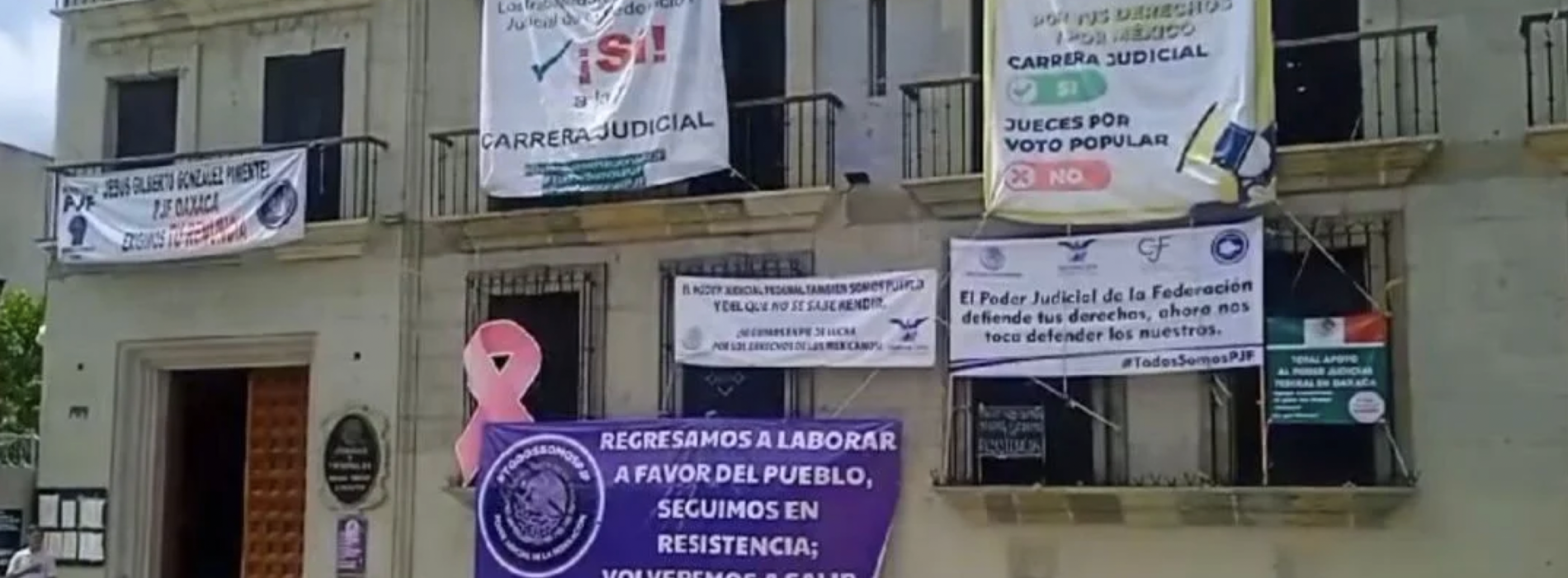 Regresan a laborar 800 trabajadores del Poder Judicial en Oaxaca tras 2 meses de paro